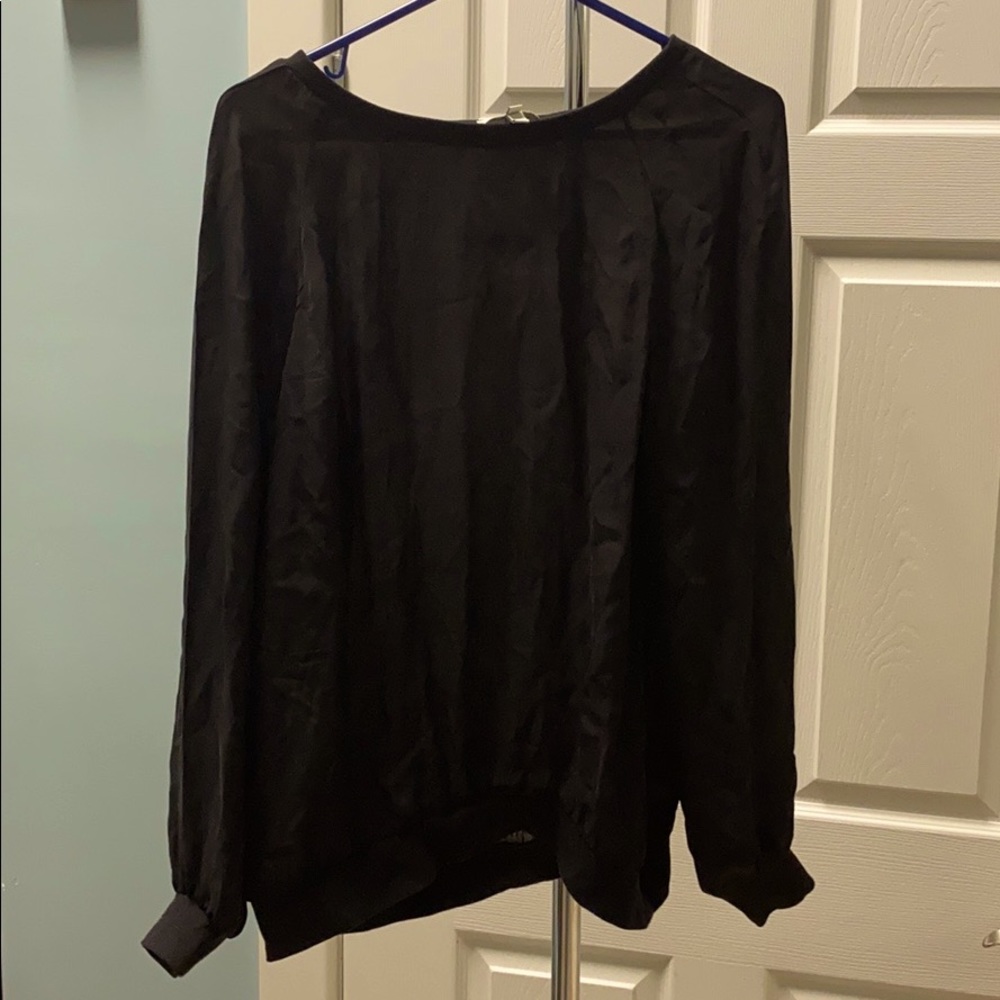 Joie long sleeve silk top